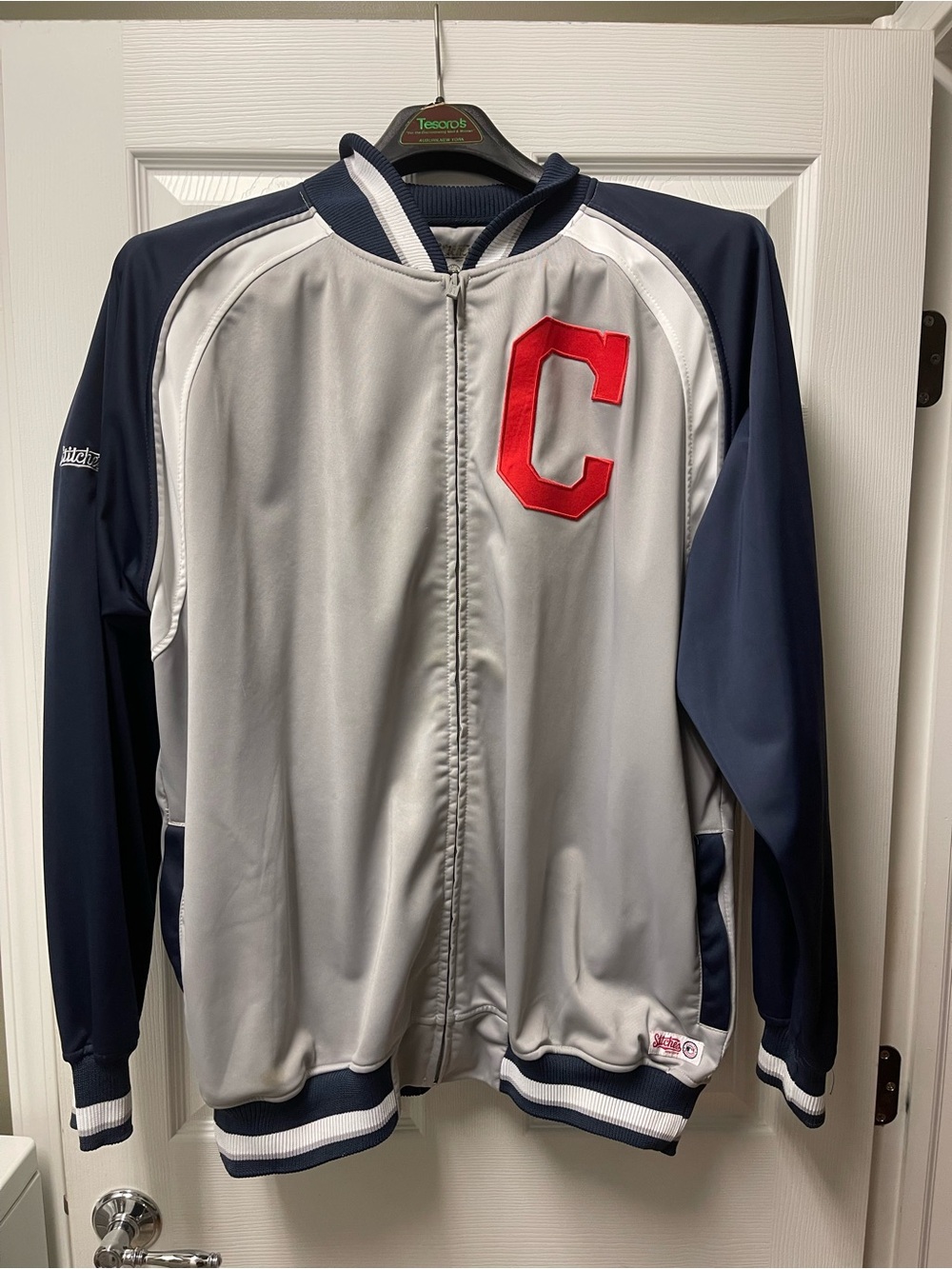 Vintage Stitches Cleveland Indians MLB Track Jacket Full Zip Size 2XL